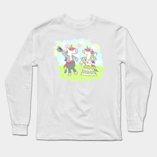 Unicorn Flamenco Long Sleeve T-Shirt